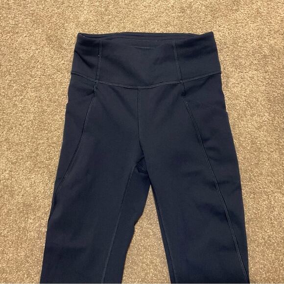 Lululemon Time To Sweat Crop *23” Black Size 4 - Picture 8 of 12